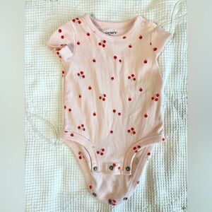 Carter's Light Pink ribbed Bodysuit